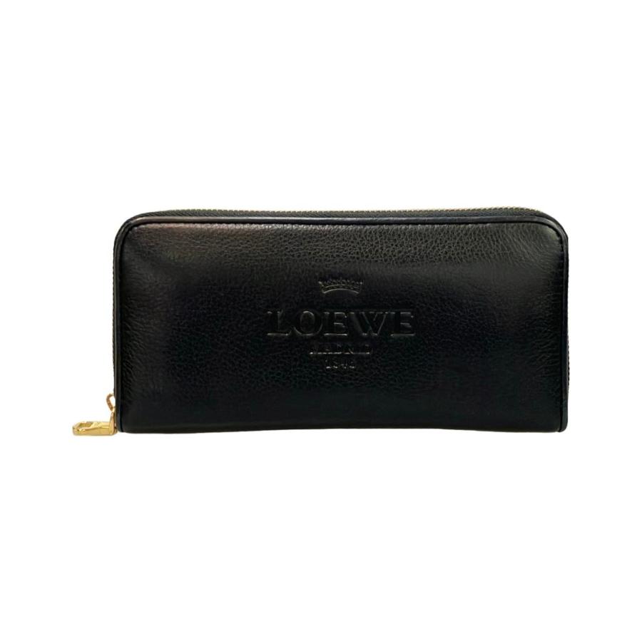 値下げ不可 LOEWE ロエベ 長財布 ラウンドファスナー ロエベ ラウンドファスナー長財布 レディース LOEWE 中古 : Rehello by