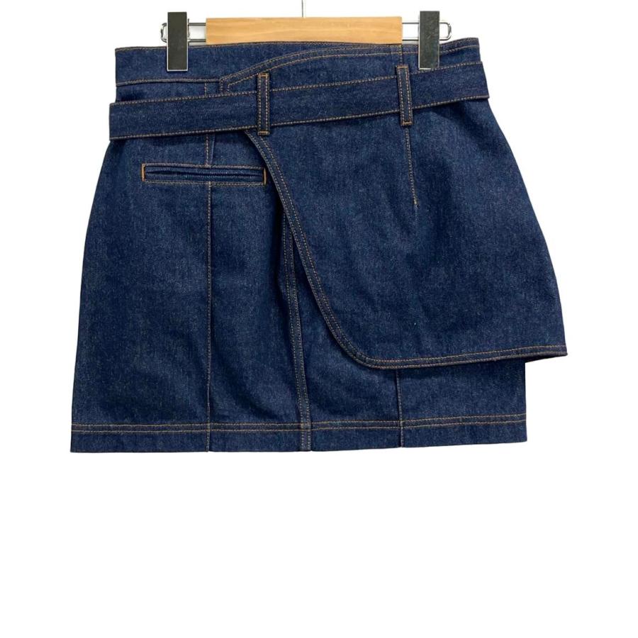 美品 フェンディ レイヤード デニムスカート FLQ553 ALC1