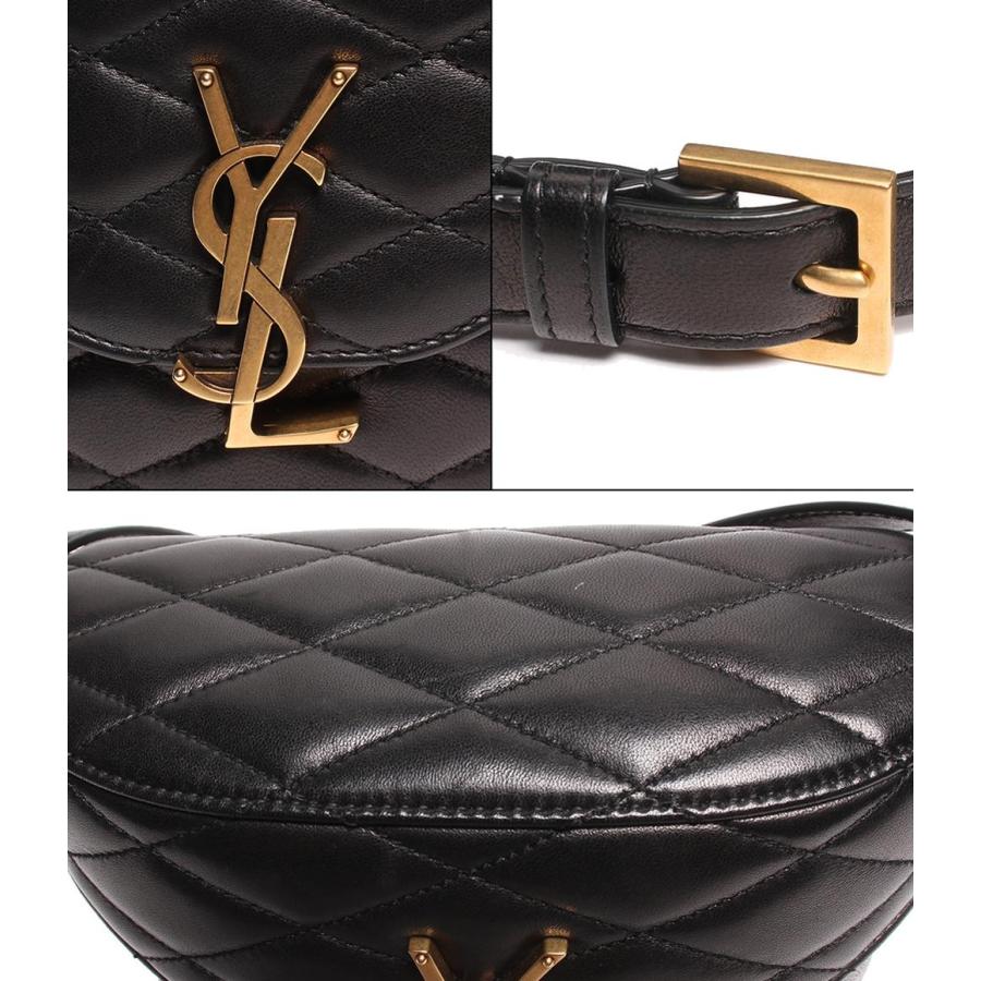 サンローランパリ レザーショルダーバッグ ゴールド金具 YSLロゴ