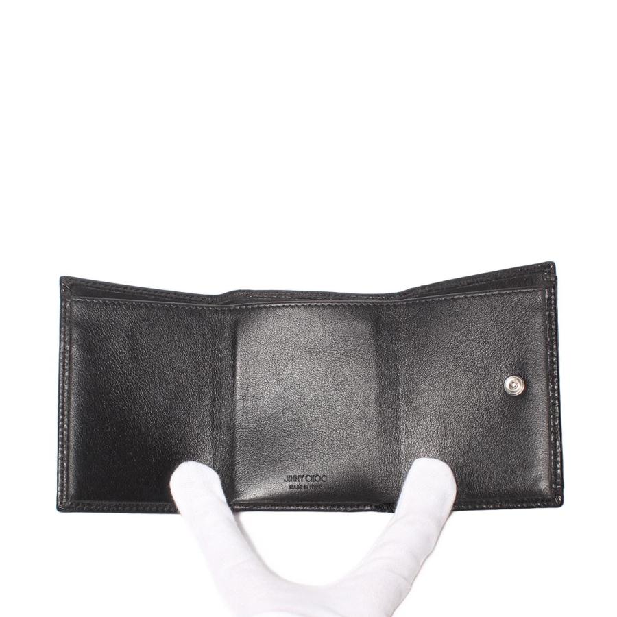 hinariku1128様　　jimmy choo 三つ折り単財布美品 JIMMY CHOO（ジミーチュウ） 三つ折り財布 MARINDA KHY マリンダ