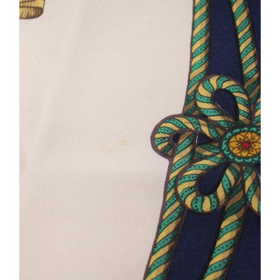 グッチ スカーフ シルク100% 紋章 レディース メンズ GUCCI 中古