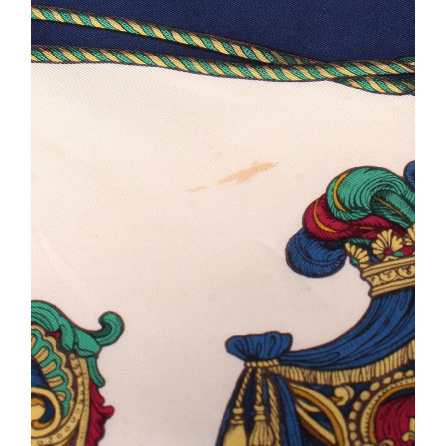 グッチ スカーフ シルク100% 紋章 レディース メンズ GUCCI 中古