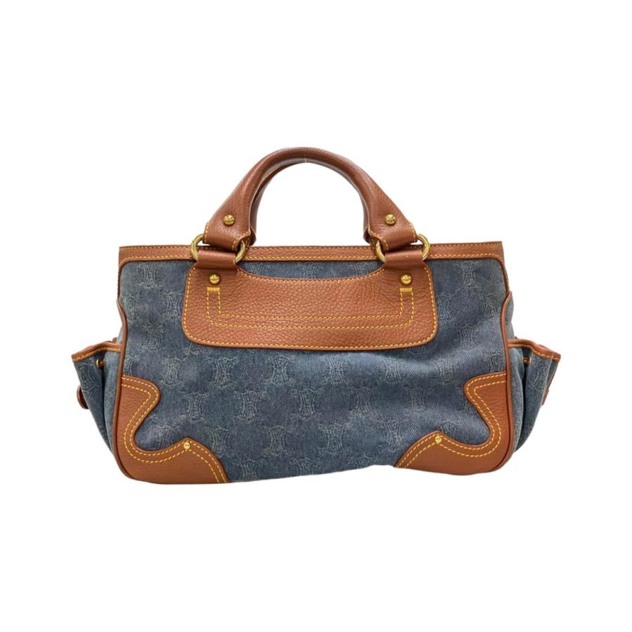 美品【CELINE】ハンドバッグ　ブギーバッグ　デニムバッグ　パリマカダム柄 セリーヌ ハンドバッグ ブギーバッグ デニム マカダム レディース