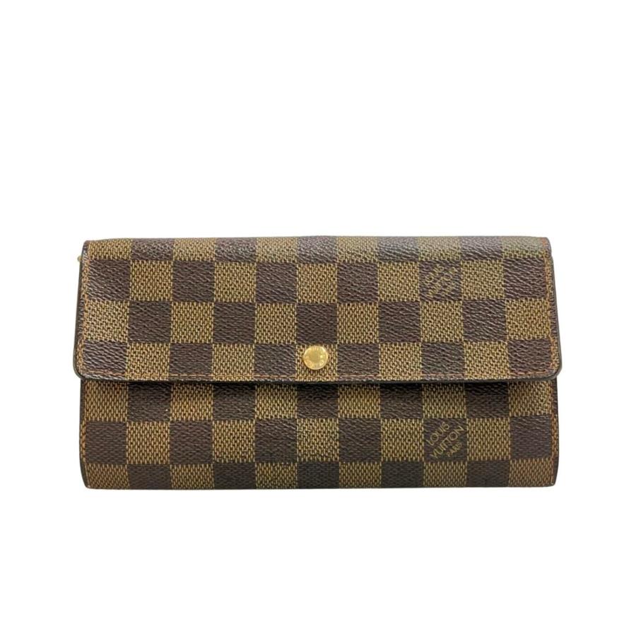 【新品未使用】LOUIS VUITTON ダミエ・エベヌ 長財布（箱付） ルイ・ヴィトン 長財布 ポルトフォイユ サラ ダミエ エベヌ N61734