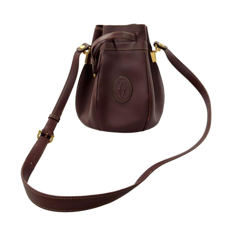 カルティエ ショルダーバッグ 斜め掛け レディース Cartier 中古  