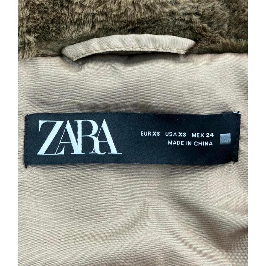 ZARA ザラ フェイクファー ジャケット XS　完売品 期間限定タイムセール売切れ終了】ZARA ショート丈フェイク