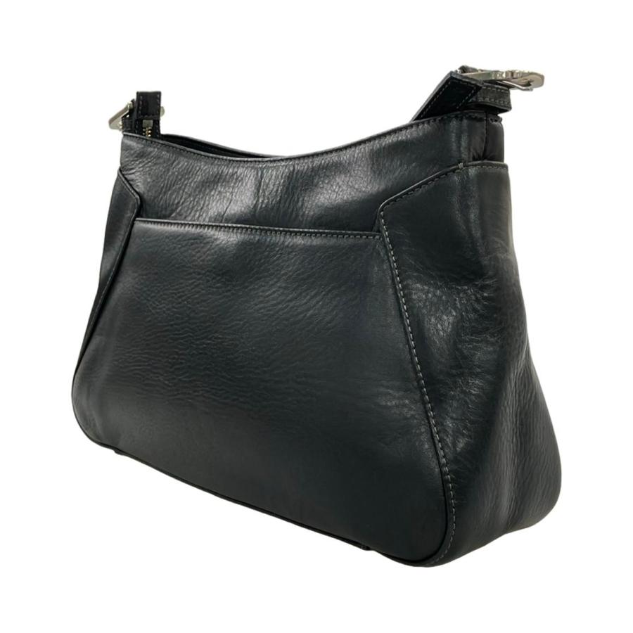 U by ungaro ユーバイウンガロ 札入 くろ 美品 ユーバイウンガロ ショルダーバッグ 斜め掛け レザー レディース