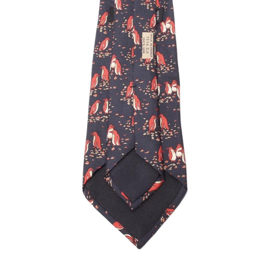 エルメス ネクタイ シルク100% ペンギン柄 メンズ HERMES 中古 エルメス ネクタイ シルク100% ペンギン柄 メンズ HERMES 中古