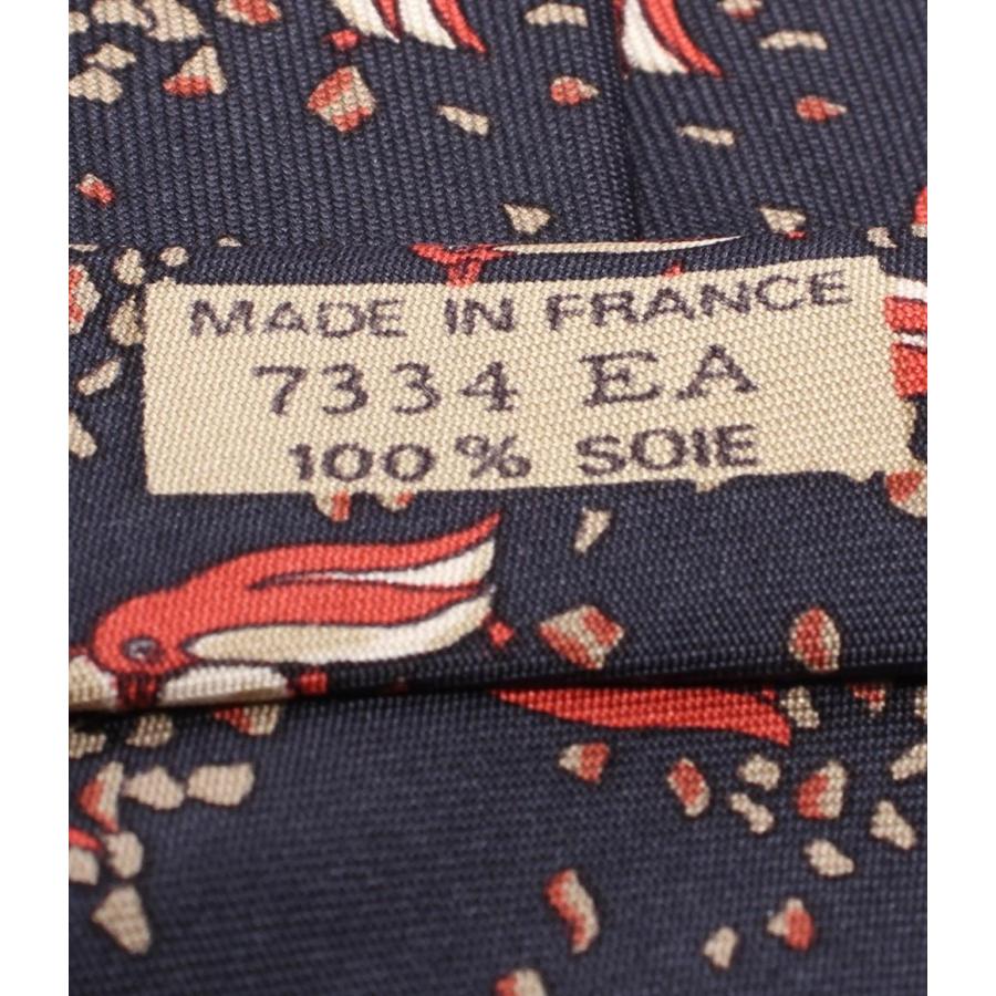 エルメス ネクタイ シルク100% ペンギン柄 メンズ HERMES 中古 エルメス ネクタイ シルク100% ペンギン柄 メンズ HERMES 中古