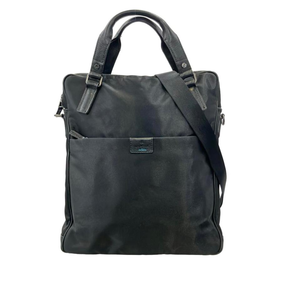 極美品✨️ランバンオンブルー　ビジネスバッグ　レザー　ナイロン ブラック　2way ランバンオンブルー 2WAY ビジネスバッグ トートバッグ ショルダー