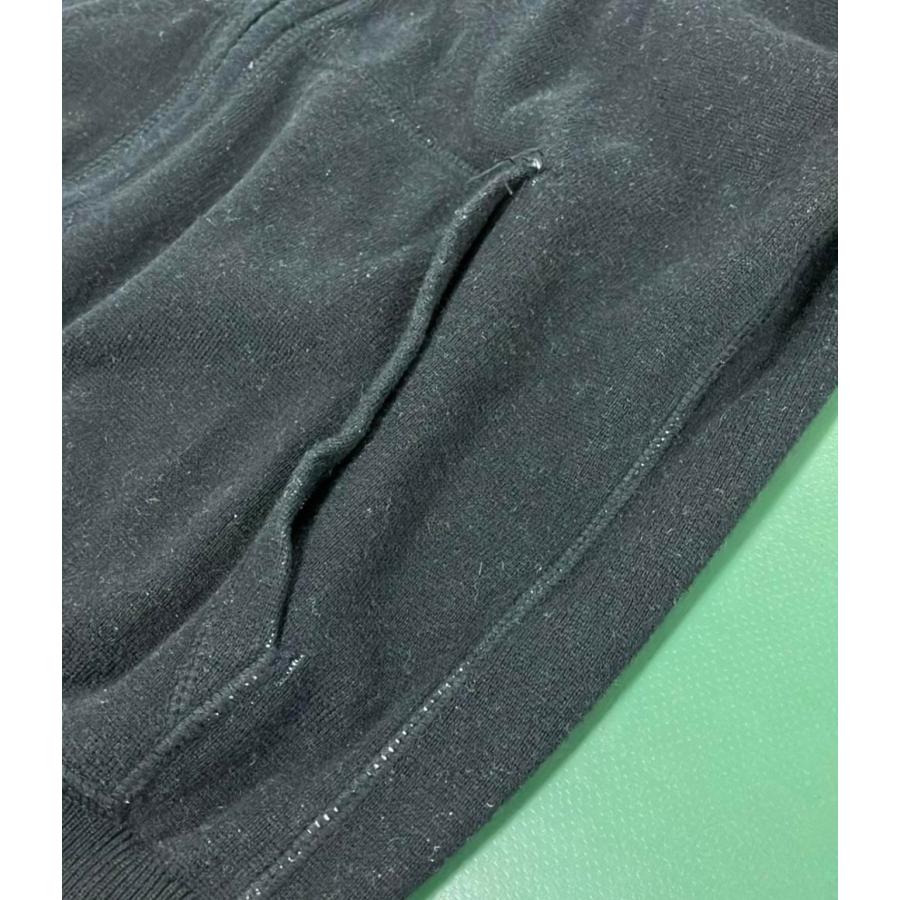 ルシアンペラフィネ カシミヤ混スカルジップスウェットパーカー メンズ