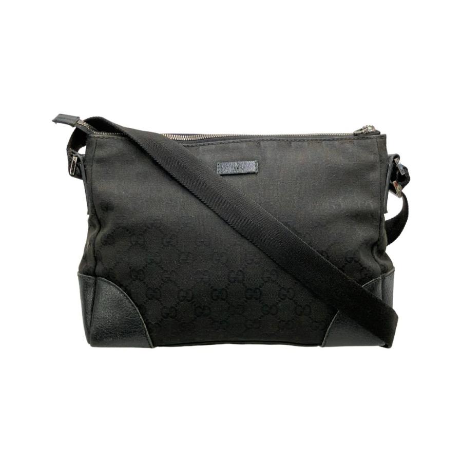Gucci GGキャンバス レザー ショルダーバッグ 114273 GUCCI（グッチ） 【6ad4608-k】グッチ ショルダーバッグ GGキャンバス