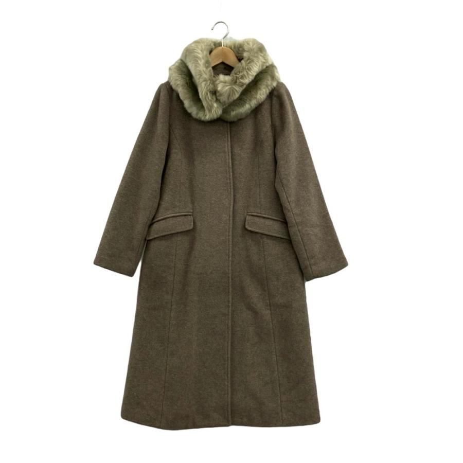 ケイ・ビイ・エフ ノーカラーコート ファーティペット付き KB97-27S050  