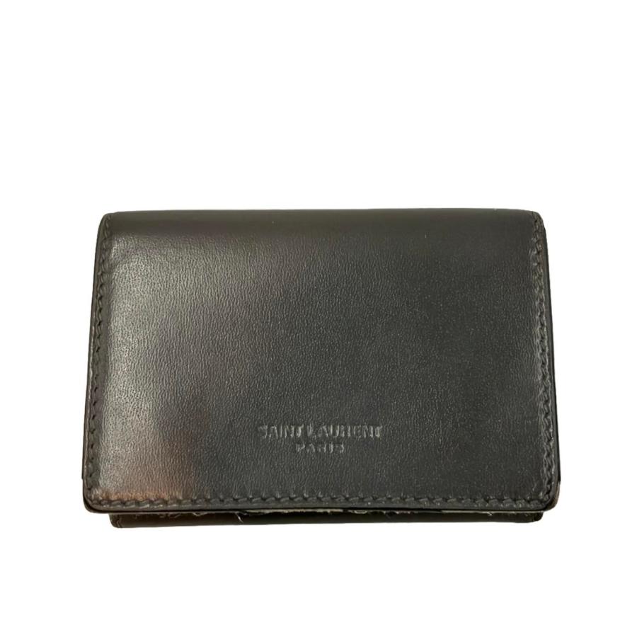【美中古】サンローラン　三つ折り財布　コンパクト　ウォレット サンローラン 三つ折り財布 レディース SAINT LAURENT 中古 : Rehello