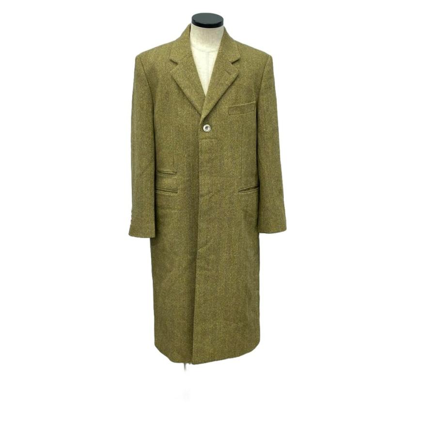 美品 ジョン ローレンス サリバン ウールヘリンボーンコート