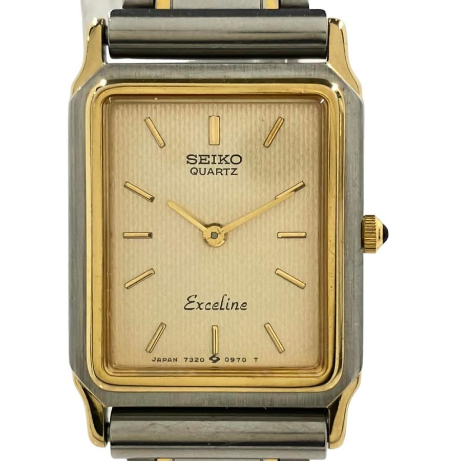セイコー 腕時計 エクセリーヌ クオーツ ゴールド 7320-6020
