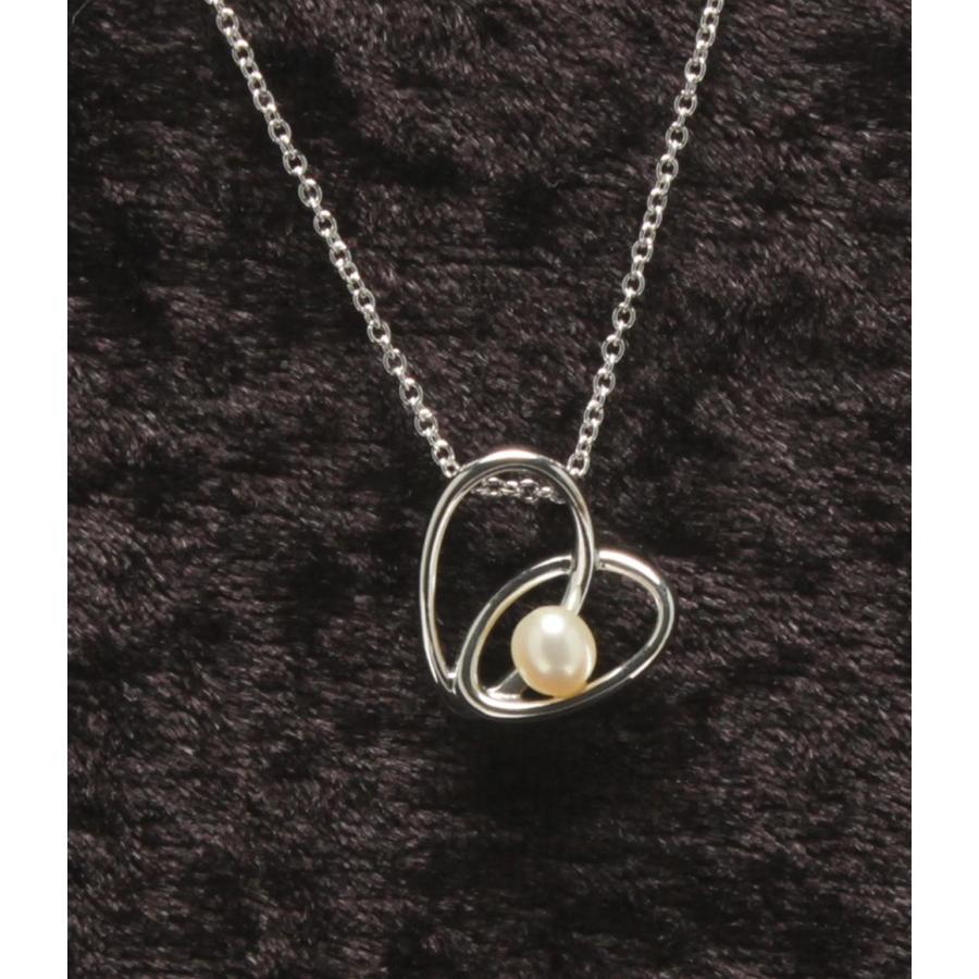 タサキ ネックレス SV パール 4mm ハートモチーフ レディース TASAKI