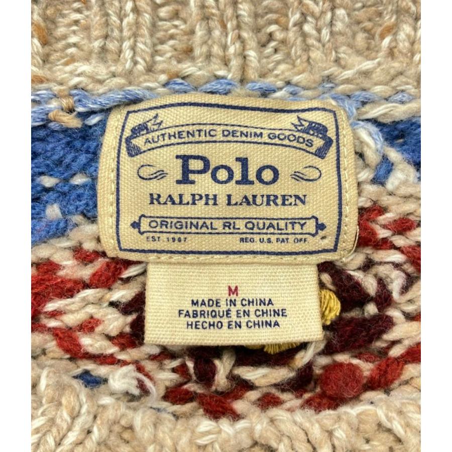 美品 ポロ・ラルフローレン ウールカシミアクルーネックニットセーター