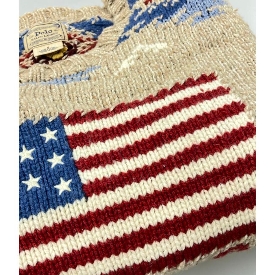 美品 ポロ・ラルフローレン ウールカシミアクルーネックニットセーター