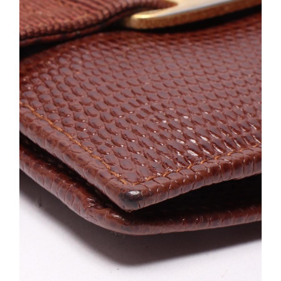 【専用】Salvatore Ferragamoヴァラ 折財布 型押しレザー サルヴァトーレフェラガモ 二つ折り財布財布 型押しレザー ヴァラ