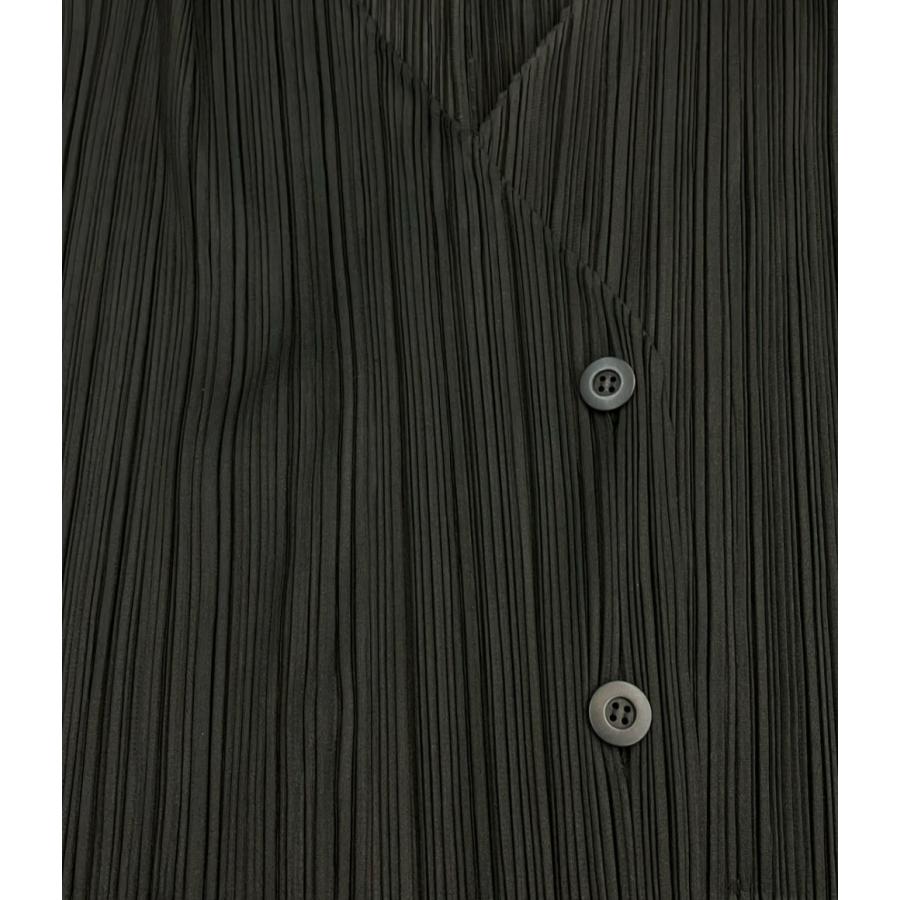 美品 プリーツプリーズ 長袖カーディガン  プリーツロングカーディガン PP21-JA283 レディース SIZE 4 (XL) PLEATS PLEASE 美品 プリーツプリーズ 長袖カーディガン プリーツロングカーディガン