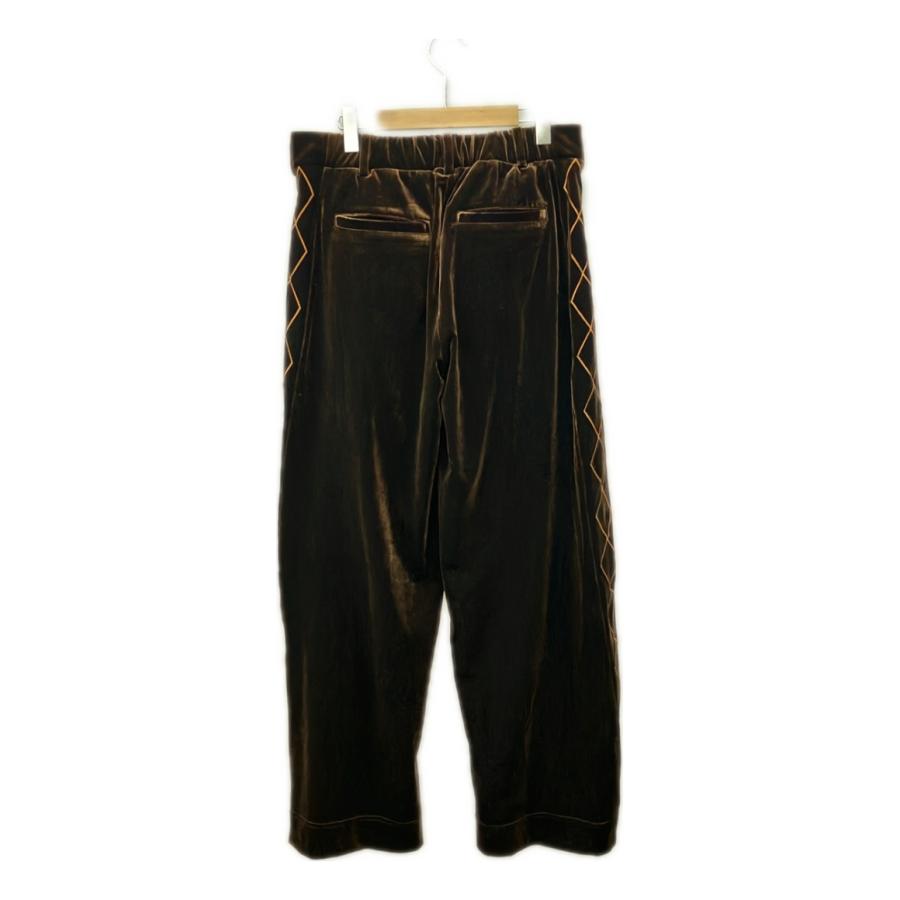 美品 シキタリ ベロアサイドラインパンツ メンズ SHIKITARI 中古 