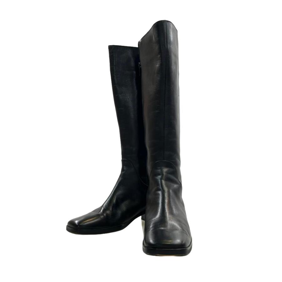 マーガレットハウエル アイデア サイドジップ ロングブーツ 23.5 マーガレットハウエル アイデア ロングブーツ サイドジップ レディース