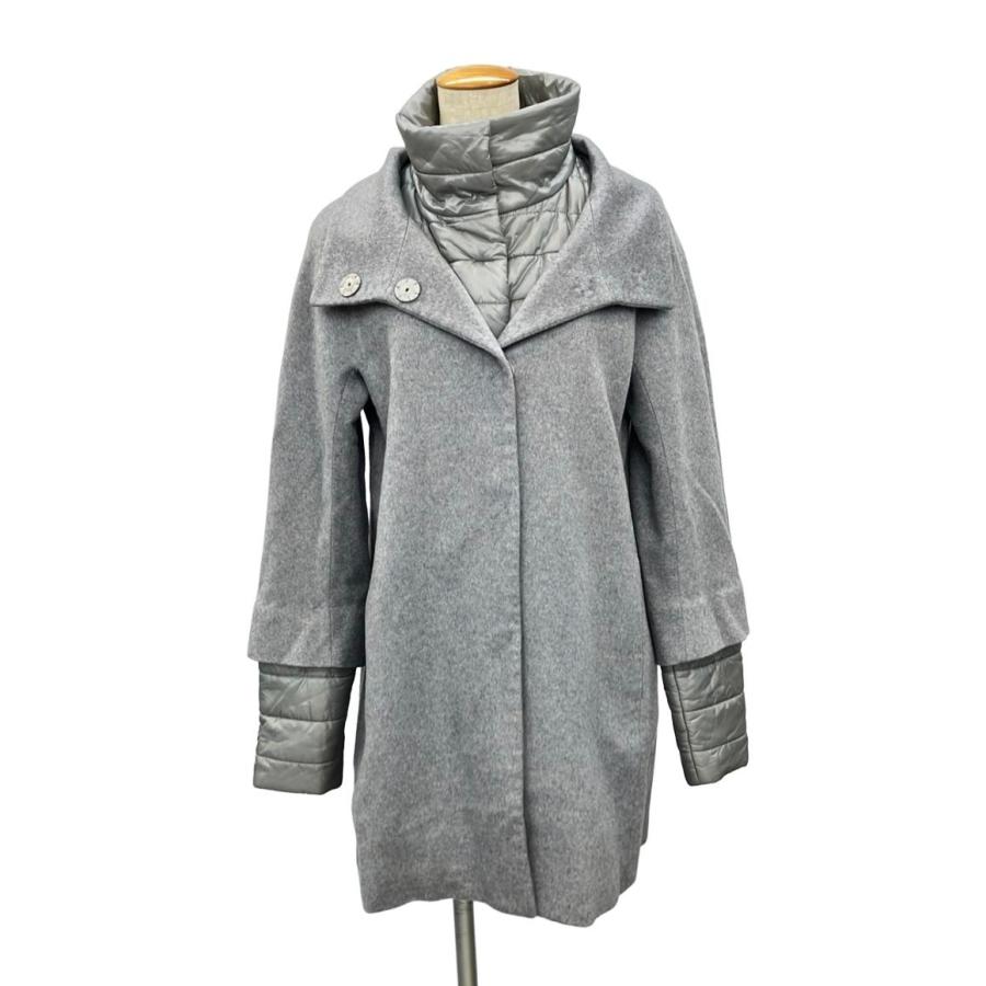 美品♪ヘルノ HERNO カシミヤ100% 異素材コート　42サイズ ヘルノ カシミヤ&ナイロンコート レディース SIZE 42 (L) Herno 中古