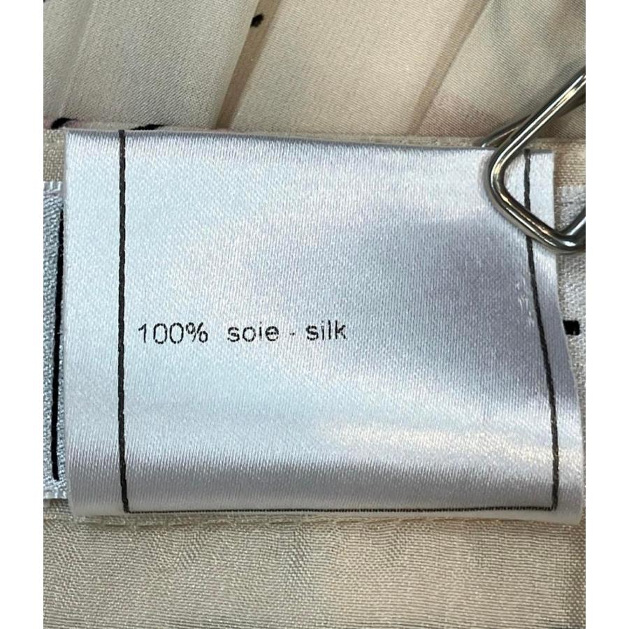 美品 シャネル アイコンプリント シルクスカート レディース