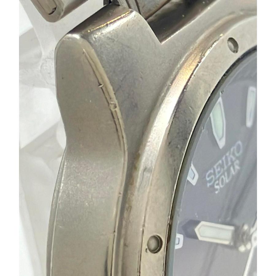 セイコー 腕時計 ソーラー ブラック 5K25-0A80 メンズ SEIKO 中古