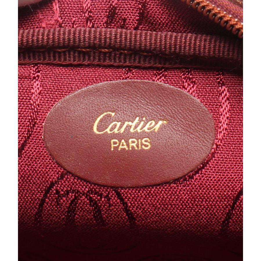☆【期間限定価格！ボルドーレッド Cartier ポーチ美品】 カルティエ ポーチ レディース Cartier 中古 : Rehello by