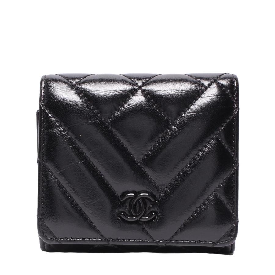 シャネル 三つ折り財布 ココマーク レディース CHANEL 中古 : Rehello  