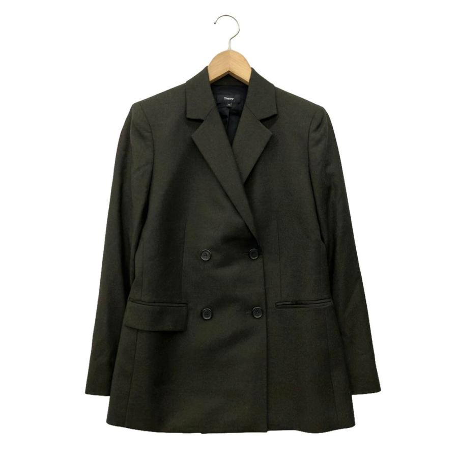 美品 セオリー ダブルテーラードジャケット ウール レディース SIZE 00  