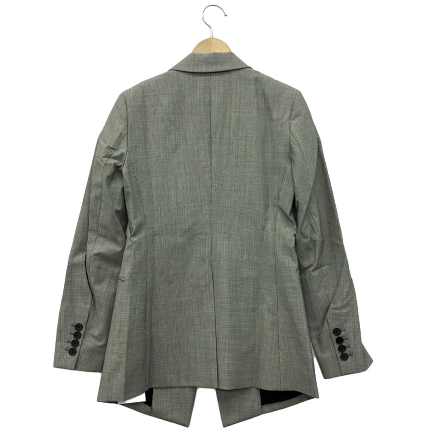 【Theory】千鳥格子柄　ウール　レザーパイピング　テーラードジャケット 予約販売】テーラードジャケット 千鳥格子柄 パイピング バイ