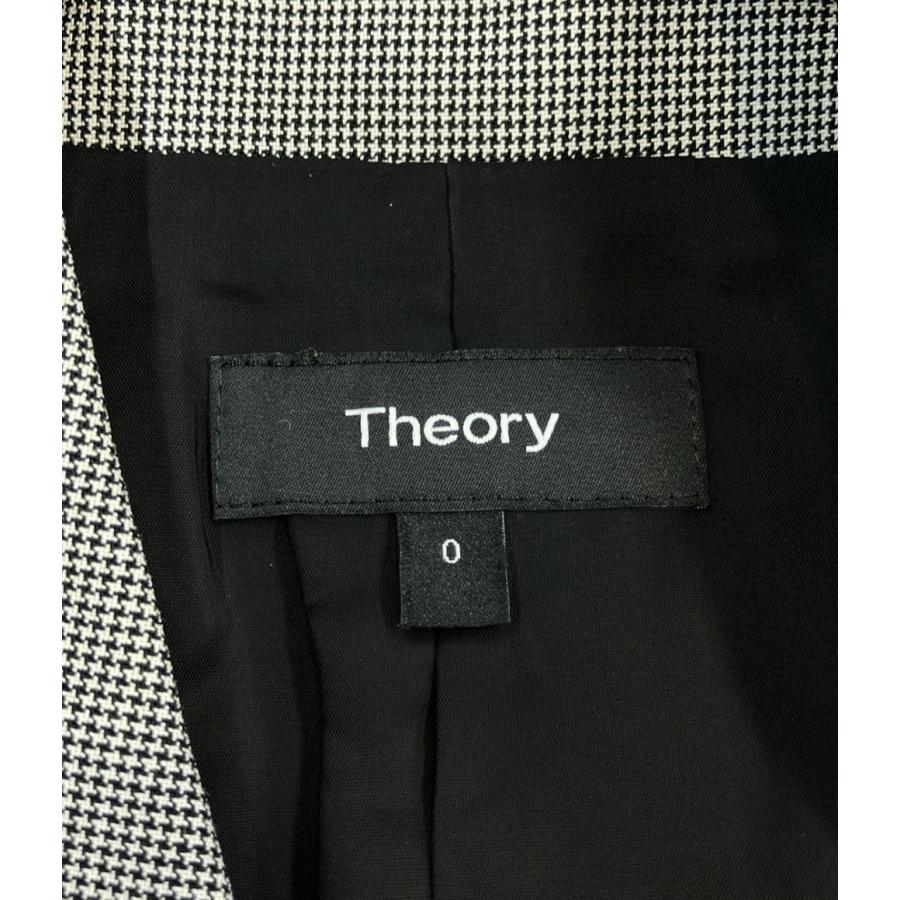 ＊美品＊theory テーラードジャケット　千鳥 美品 セオリー テーラードジャケット 千鳥格子柄 レディース