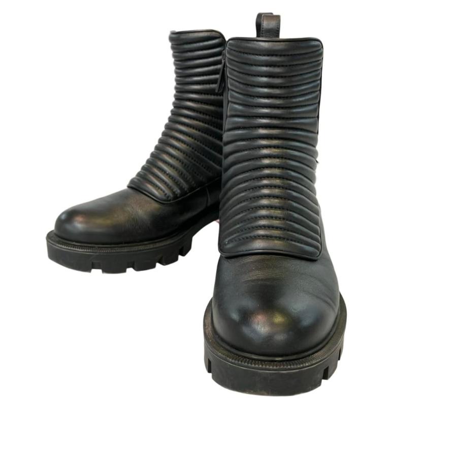 クリスチャンルブタン ショートブーツ サイドジップ レディース