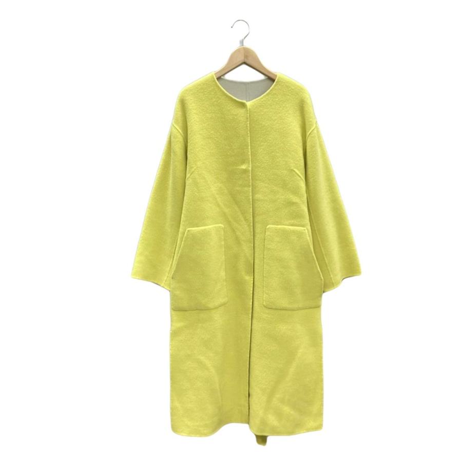 フレイアイ・ディー ウール混リバーシブルノーカラーロングコート アウター ジャケット レディース SIZE 0 (XS) FRAY I.D 中古 | 