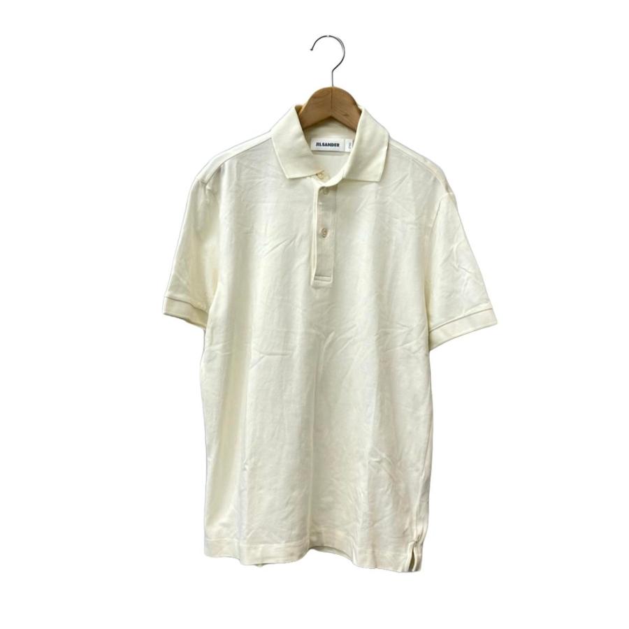 JIL SANDER (ジルサンダー) 半袖シルクポロシャツ 46サイズ ジルサンダー 半袖ポロシャツ メンズ SIZE M JIL SANDER 中古