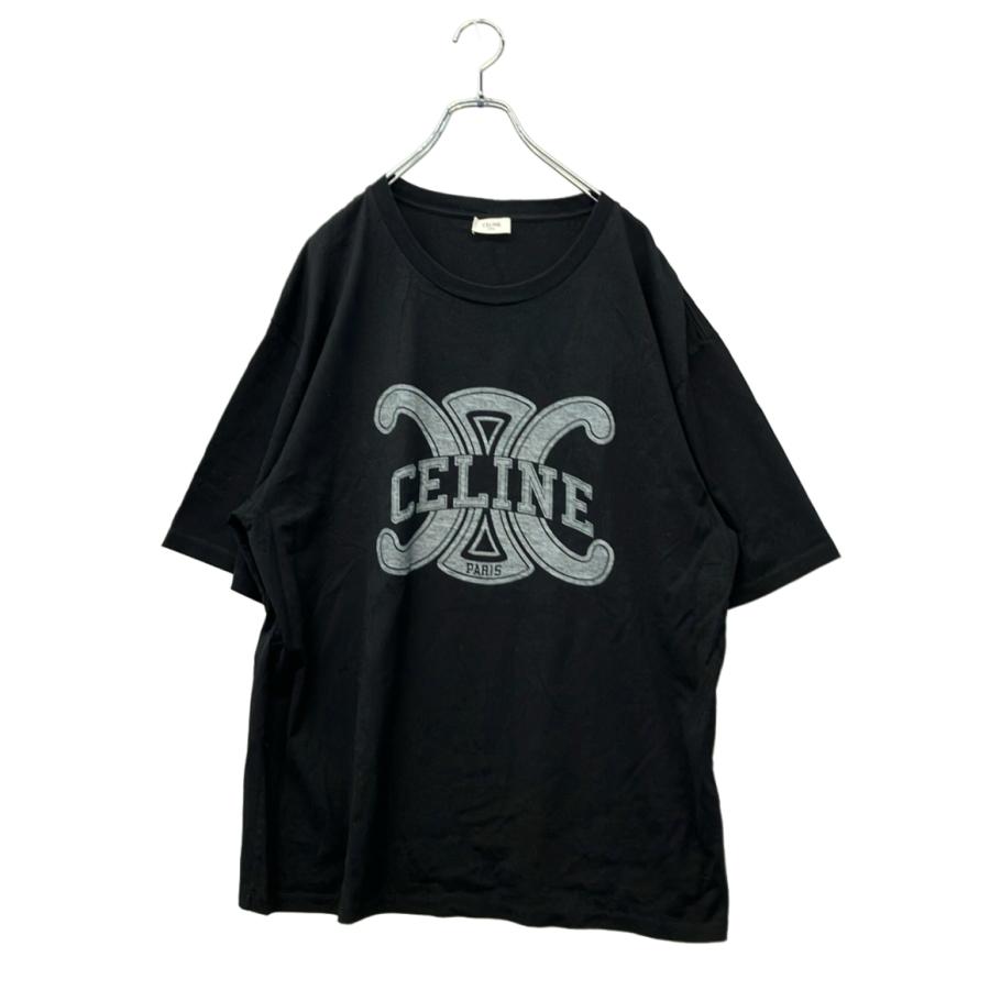 CELINE】セリーヌ ルーズ Tシャツ コットンジャージー ブラック 半袖M