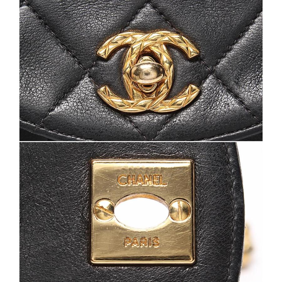 シャネル チェーンショルダーバッグ ミニマトラッセ ゴールド金具