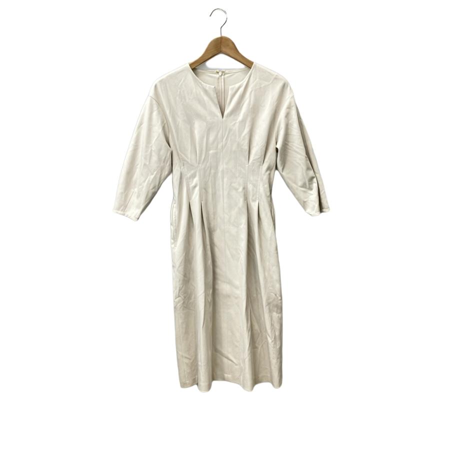 アナイ　長袖ワンピース　サイズ34 ANAYI(アナイ) / 長袖ワンピース/34/ポリエステル/WHT/総柄