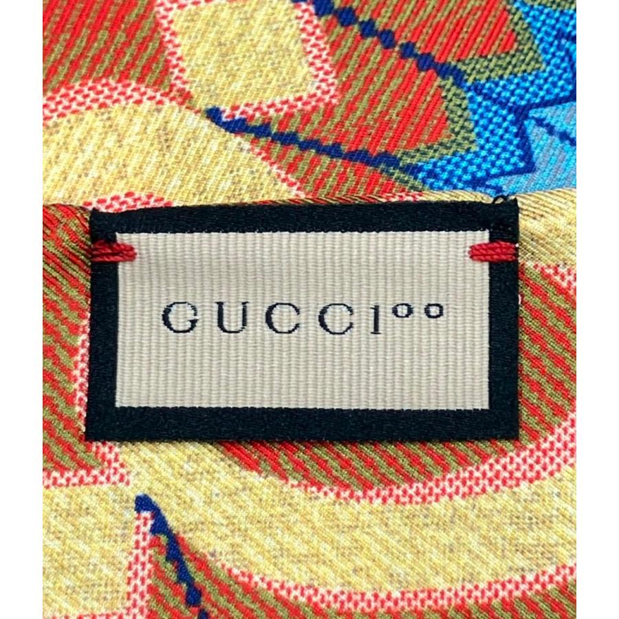 美品 グッチ スカーフ シルク100% 100th Anniversary Limited Edition Scarf 692032 レディース メンズ GUCCI 中古_2