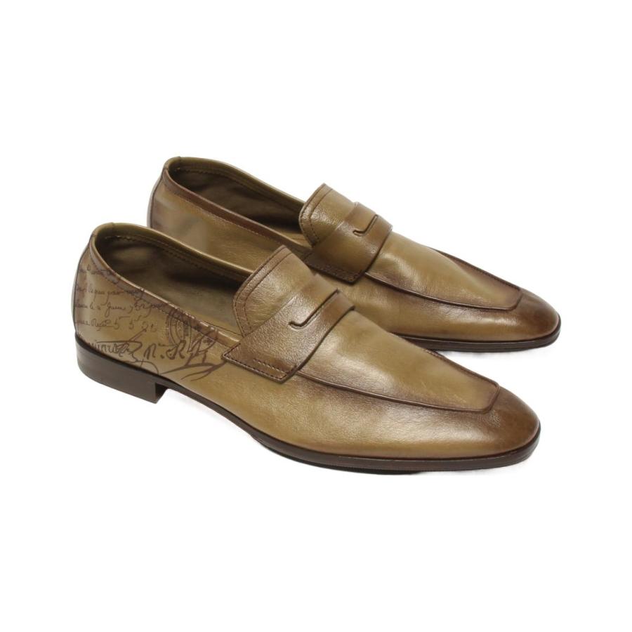 美品 ベルルッティ ローファー ロレンツォ メンズ SIZE 8 1/2 (L