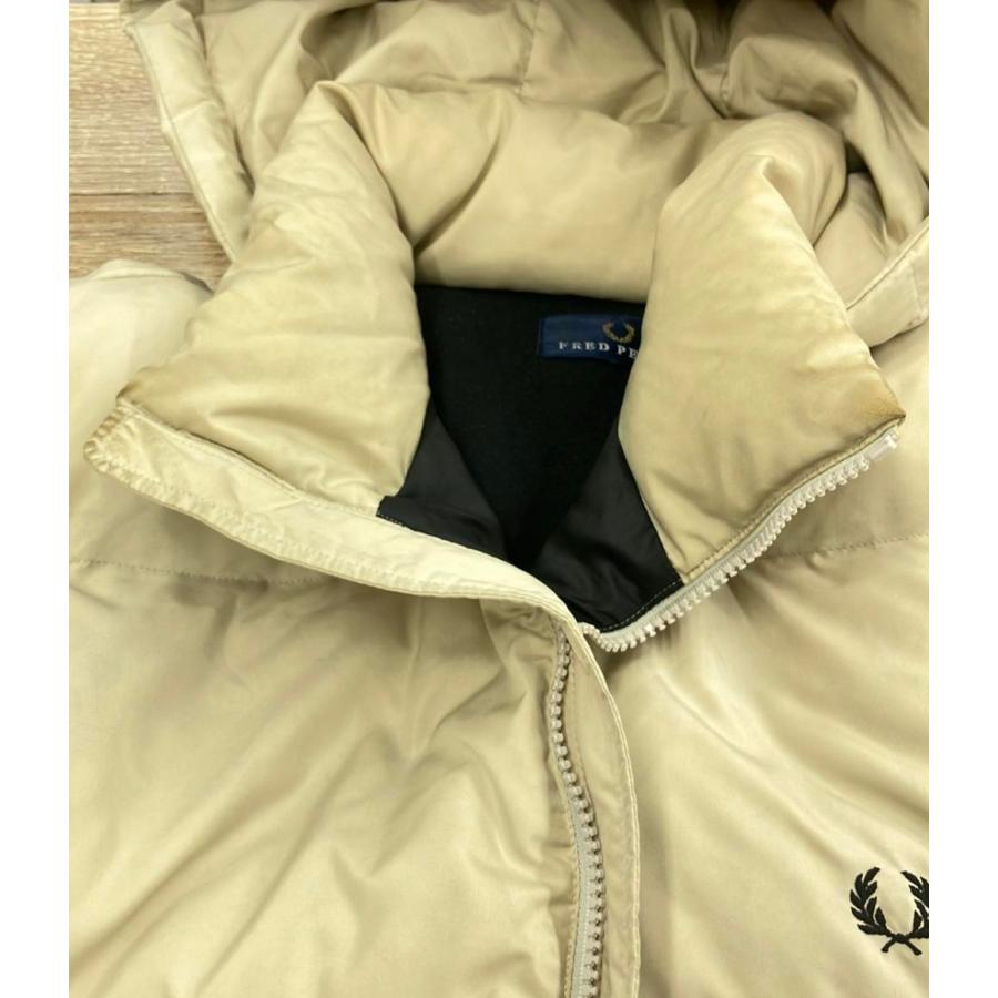 Fred Perry フード付きダウンジャケット アイボリー値下げ不可 訳あり フレッドペリー ダウンコート メンズ SIZE M (M) FRED PERRY