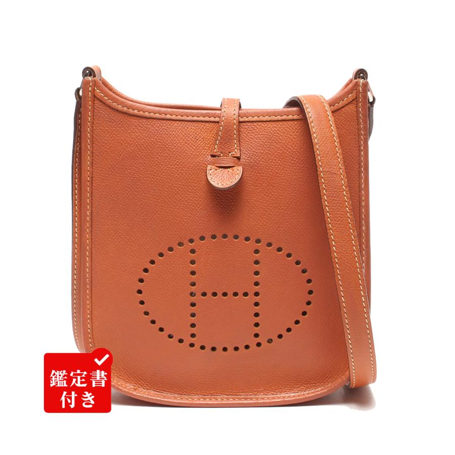 エルメス ショルダーバッグ 斜め掛け □H刻印 シルバー金具 エブリン