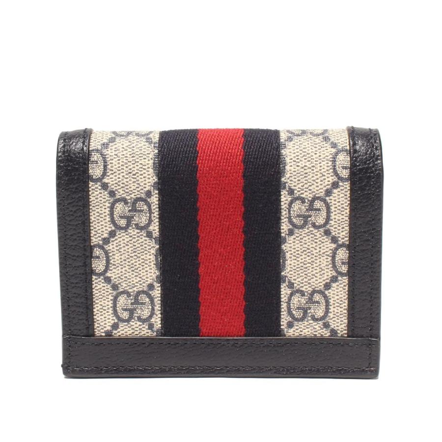 美品 グッチ 二つ折り財布 GGスプリーム オフディア 523155 0416