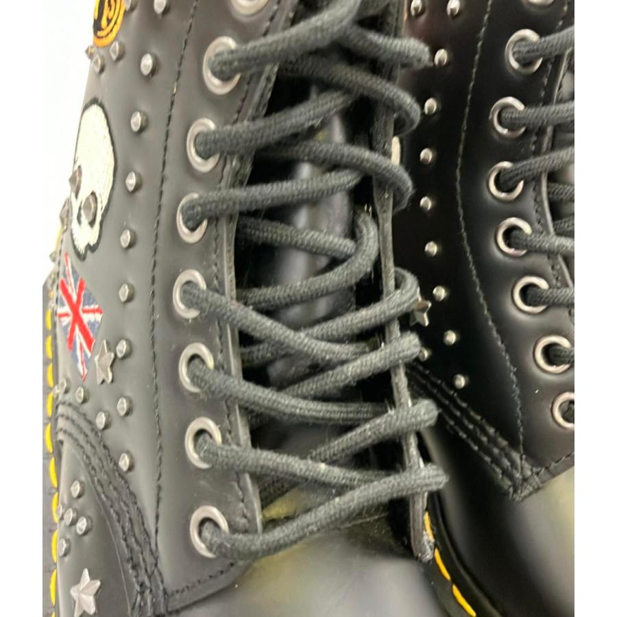 ドクターマーチン 8ホールブーツ ロカビリー　スタッズ ドクターマーチン Dr.Martens 1460 ROCKABILLY 8 EYE （BLACK） -靴