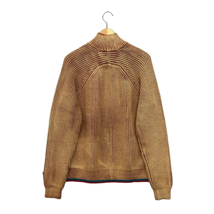 DIESEL ディーゼル メンズ L ダメージ加工 ニット ディーゼル ジップアップニット ダメージ加工 メンズ SIZE L (L