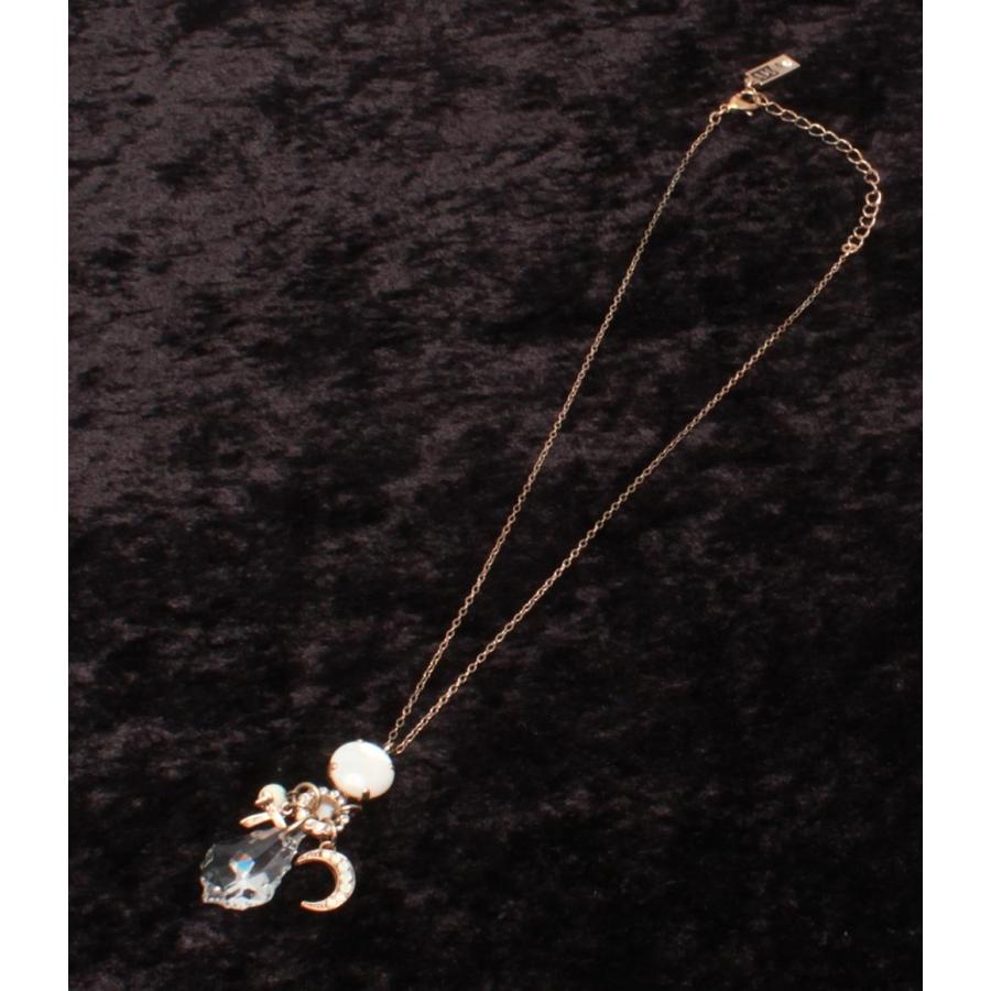 アマーロ ネックレス しずくモチーフ 三日月モチーフ レディース