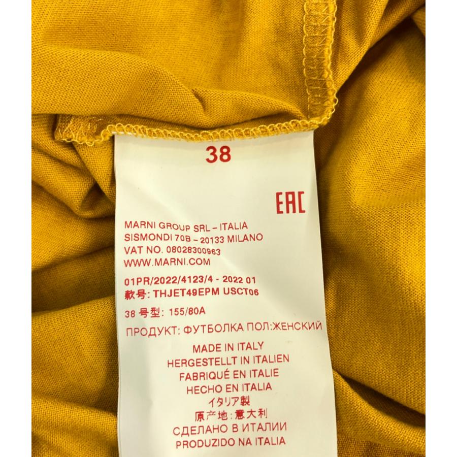 最終SALE ☆新品未使用品☆ MARNIフラワープリント トレーナー38 マルニ フラワーロゴ半袖Tシャツ レディース SIZE 38 (M) MARNI 中古